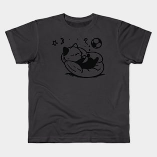 Lazy cat playing ball Kids T-Shirt